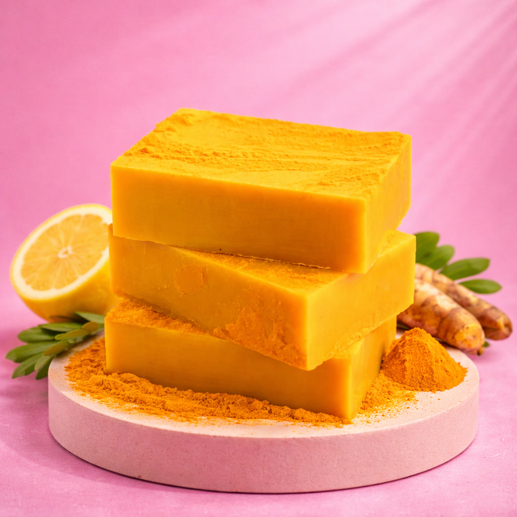 3 Turmeric brightening glow soap
